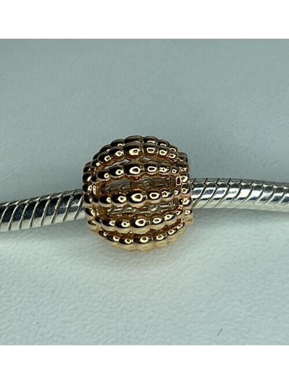 Pandora Rose Gold Plated Beaded Openwork Charm